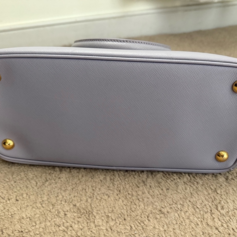 Prada Women’s Lilac Galleria Saffiano Leather Satchel - Picture 4 of 7
